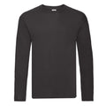 Black - Front - Fruit of the Loom Mens Original Long-Sleeved T-Shirt