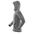 Grey-Black - Side - Spiro Womens-Ladies Microfleece Hoodie