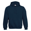 Navy - Front - B&C Unisex Adult Hooded Hoodie