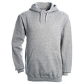 Heather Grey - Front - B&C Unisex Adult Hooded Hoodie