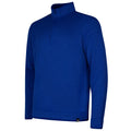 Royal Blue - Front - Under Armour Mens Quarter Zip Fleece Top