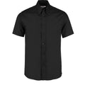 Black - Front - Kustom Kit Mens Premium Oxford Tailored Shirt