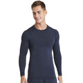 French Navy - Side - Awdis Mens Recycled Active Base Layer Top