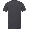 Dark Heather Grey - Back - Fruit of the Loom Mens Valueweight V Neck T-Shirt