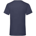 Deep Navy - Back - Fruit of the Loom Mens Valueweight V Neck T-Shirt