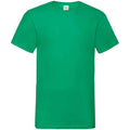 Kelly Green - Front - Fruit of the Loom Mens Valueweight V Neck T-Shirt