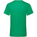 Kelly Green - Back - Fruit of the Loom Mens Valueweight V Neck T-Shirt