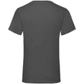 Light Graphite - Back - Fruit of the Loom Mens Valueweight V Neck T-Shirt