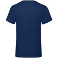 Navy - Back - Fruit of the Loom Mens Valueweight V Neck T-Shirt