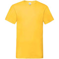 Sunflower - Front - Fruit of the Loom Mens Valueweight V Neck T-Shirt