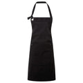 Black - Front - Premier Unisex Adult Cotton Canvas Pocket Apron