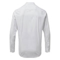 White - Back - Premier Mens Grandad Collar Long-Sleeved Shirt