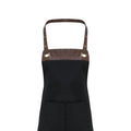 Black-Brown - Back - Premier Unisex Adult Espresso Full Apron