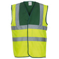 Paramedic Green-Yellow - Front - Yoko Unisex Adult Hi-Vis Waistcoat