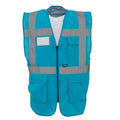 Sapphire Blue - Front - Yoko Unisex Adult Executive Hi-Vis Waistcoat