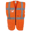 Orange - Front - Yoko Unisex Adult Executive Hi-Vis Waistcoat