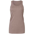 Pebble Brown - Front - Bella + Canvas Womens-Ladies Flowy Racerback Tank Top