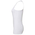 White - Side - Bella + Canvas Womens-Ladies Flowy Racerback Tank Top