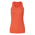 Coral - Front - Bella + Canvas Womens-Ladies Flowy Racerback Tank Top