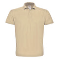 Sand - Front - B&C Mens ID.001 Cotton Polo Shirt