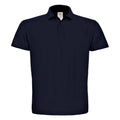 Navy - Front - B&C Mens ID.001 Cotton Polo Shirt