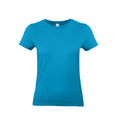 Atoll Blue - Front - B&C Womens-Ladies E190 T-Shirt