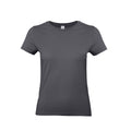 Dark Grey - Front - B&C Womens-Ladies E190 T-Shirt