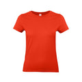 Fire Red - Front - B&C Womens-Ladies E190 T-Shirt