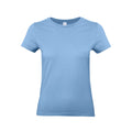 Sky Blue - Front - B&C Womens-Ladies E190 T-Shirt