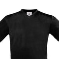 Black - Back - B&C Mens Exact V Neck T-Shirt