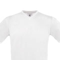 White - Back - B&C Mens Exact V Neck T-Shirt