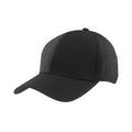 Black - Front - Result Headwear Tech Performance Softshell Cap