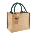 Natural-Forest Green - Back - Westford Mill Mini Jute Gift Bag