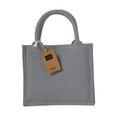 Graphite Grey - Front - Westford Mill Mini Jute Gift Bag