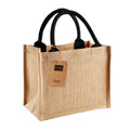 Natural-Black - Back - Westford Mill Mini Jute Gift Bag