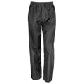 Black - Front - Result Core Childrens-Kids Rain Trousers