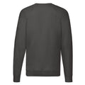 Light Graphite - Back - Fruit of the Loom Unisex Adult Lightweight Raglan Sweatshirt