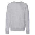 Heather Grey - Front - Fruit of the Loom Unisex Adult Lightweight Raglan Sweatshirt