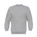 Heather Grey - Front - B&C Unisex Adult Set-in Sweatshirt