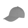 Dove Grey - Front - Result Headwear Memphis 6 Panel Brushed Cotton Low Profile Baseball Cap