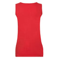 Red - Back - Fruit of the Loom Womens-Ladies Valueweight Lady Fit Vest Top
