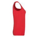 Red - Side - Fruit of the Loom Womens-Ladies Valueweight Lady Fit Vest Top