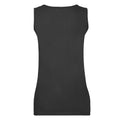 Black - Back - Fruit of the Loom Womens-Ladies Valueweight Lady Fit Vest Top