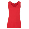 Red - Front - Fruit of the Loom Womens-Ladies Valueweight Lady Fit Vest Top