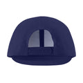 Navy - Back - Result Headwear Bronx Original Flat Peak Snapback Cap