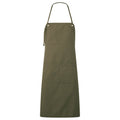 Olive - Front - Premier Unisex Adult Artisan´s Choice Canvas Double Pocket Apron