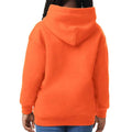 Orange - Back - Gildan Childrens-Kids Heavy Blend Hoodie