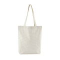 Grey - Front - Westford Mill Striped Organic Cotton Tote Bag