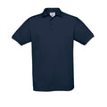 Navy - Front - B&C Mens Safran Polo Shirt