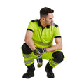 Yellow-Black - Back - Portwest Unisex Adult Hi-Vis Work Trousers